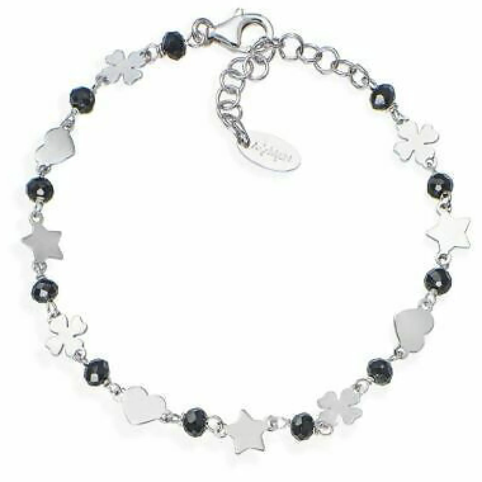 bracciale_in_argento_quad_0.webp Online Bracciale In Argento Quadrifoglio Stella e Cuore Gioielli Elegance | BRCQSBN Donna Gioielli Moda Donna