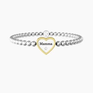 Hot Bracciale Mamma Elastico Con Ciondolo Cuore Gioielli | 732211 Donna Gioielli Moda Donna | Idee Regalo