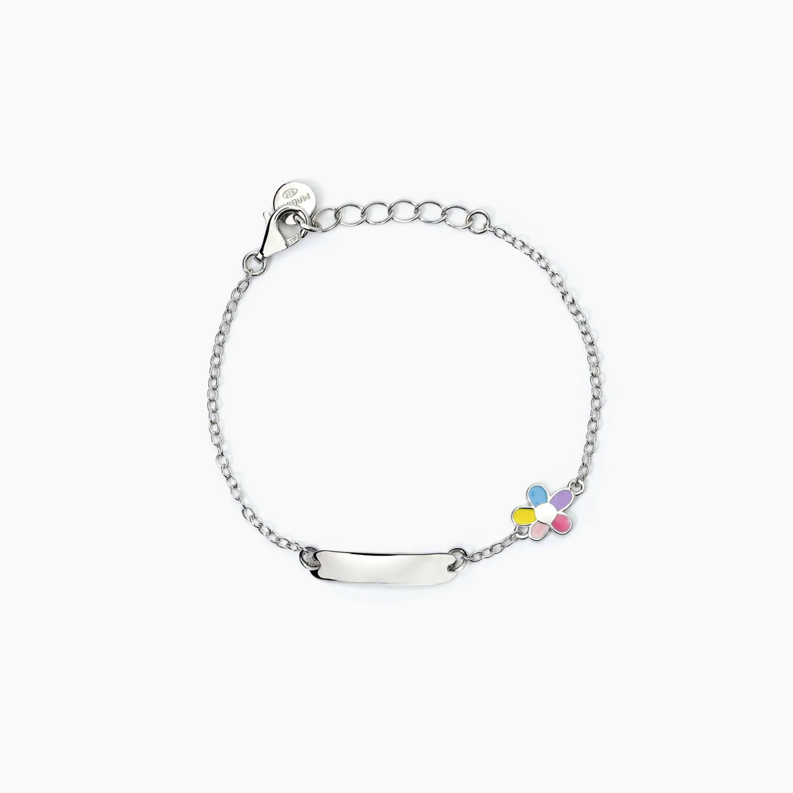 bracciale_neonato_persona_0-5.webp Clearance Bracciale Neonato Personalizzabile Con Fiore Gioielli | 533796 Gioielli Moda Bimbi