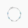 Best Bracciale Neonato Personalizzabile Con Turchese Gioielli | 533782 Gioielli Moda Bimbi