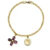 Online Bracciale Dorato Con Charm A Fiore | 130110/002 Donna Gioielli Moda Donna