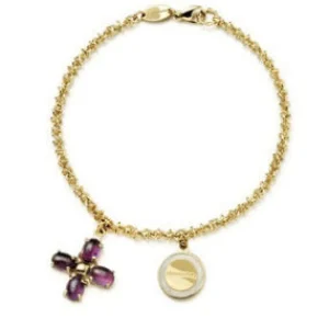 Online Bracciale Dorato Con Charm A Fiore | 130110/002 Donna Gioielli Moda Donna