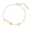 Hot Bracciale Oro Bambino Con Targhetta E Angelo Giannotti | NKT385 Gioielli Moda Bimbi