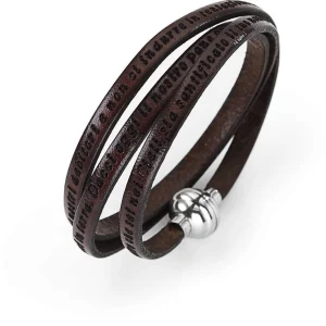 Best Bracciale Padre Nostro In Pelle Gioielli   | PNIT05-60 Donna Gioielli Moda Donna | Gioielli Moda Uomo