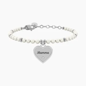 Hot Bracciale Perle Con Ciondolo Cuore Per Mamma Gioielli | 732340 Donna Gioielli Moda Donna | Idee Regalo