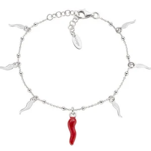 New Bracciale Portafortuna Donna Gioielli Cornetti | BRCSCBR3 Donna Gioielli Moda Donna