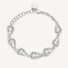 Hot Bracciale Ribbon Con Zirconi Gioielli | BBN37 Donna Gioielli Moda Donna