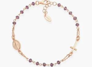 Hot Bracciale Rosario Cristalli Vinaccia | BRORL3 Donna Gioielli Moda Donna