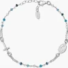 Clearance Bracciale Rosario Cristalli Multicolor Azzurro | BRO25BMUB3 Donna Gioielli Moda Donna