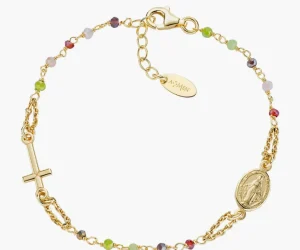 Hot Bracciale Rosario Cristalli Multicolor | BRO10GARVE3 Donna Gioielli Moda Donna