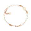 Fashion Bracciale Rosario Donna In Argento Con Perle Gioielli | BRORB3 Donna Gioielli Moda Donna