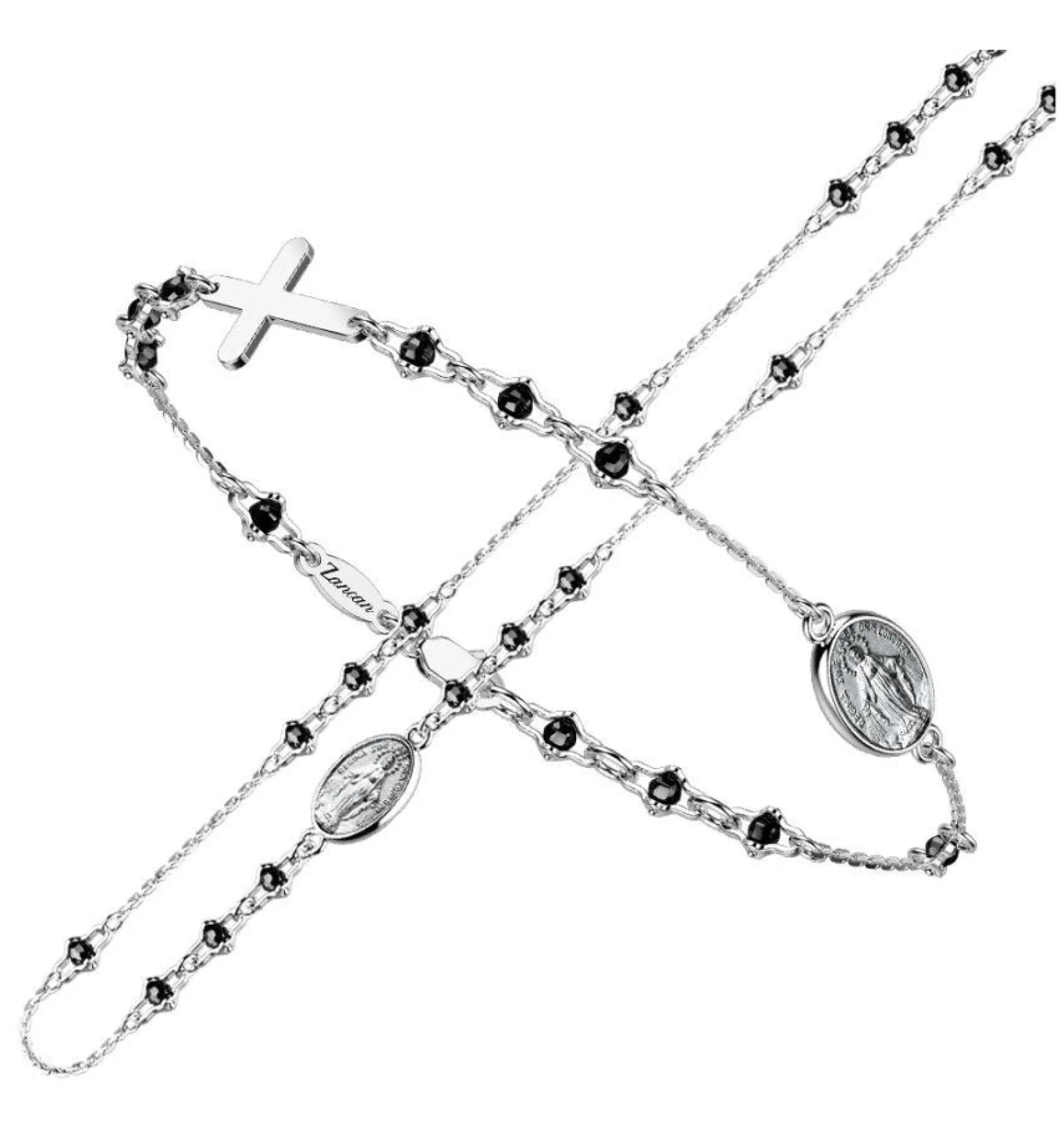 bracciale_rosario_uomo_in_0.webp Best Bracciale Rosario Uomo In Argento Gioielli Spiritual | SXB017-SN Uomo Gioielli Moda Uomo