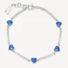 Sale Bracciale Semirigido Zirconi Cuore Freedom Blue Gioielli Brosway Fancy | FFB115 Donna Gioielli Moda Donna