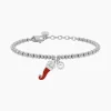 Outlet Bracciale Sfere Con Cornetto Portafortuna Gioielli | 732331 Donna Gioielli Moda Donna | Idee Regalo