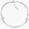Clearance Bracciale Stile Rosario con Tennis Bianco | BRCRMIBBZ3 Donna Gioielli Moda Donna
