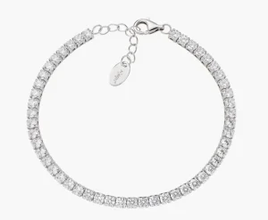 Hot Bracciale Tennis 3 mm con Zirconi Bianchi | BT3BN17 Donna Gioielli Moda Donna