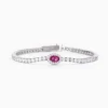 New Bracciale Tennis Con Rubino Gioielli | 533743-S Donna Gioielli Moda Donna