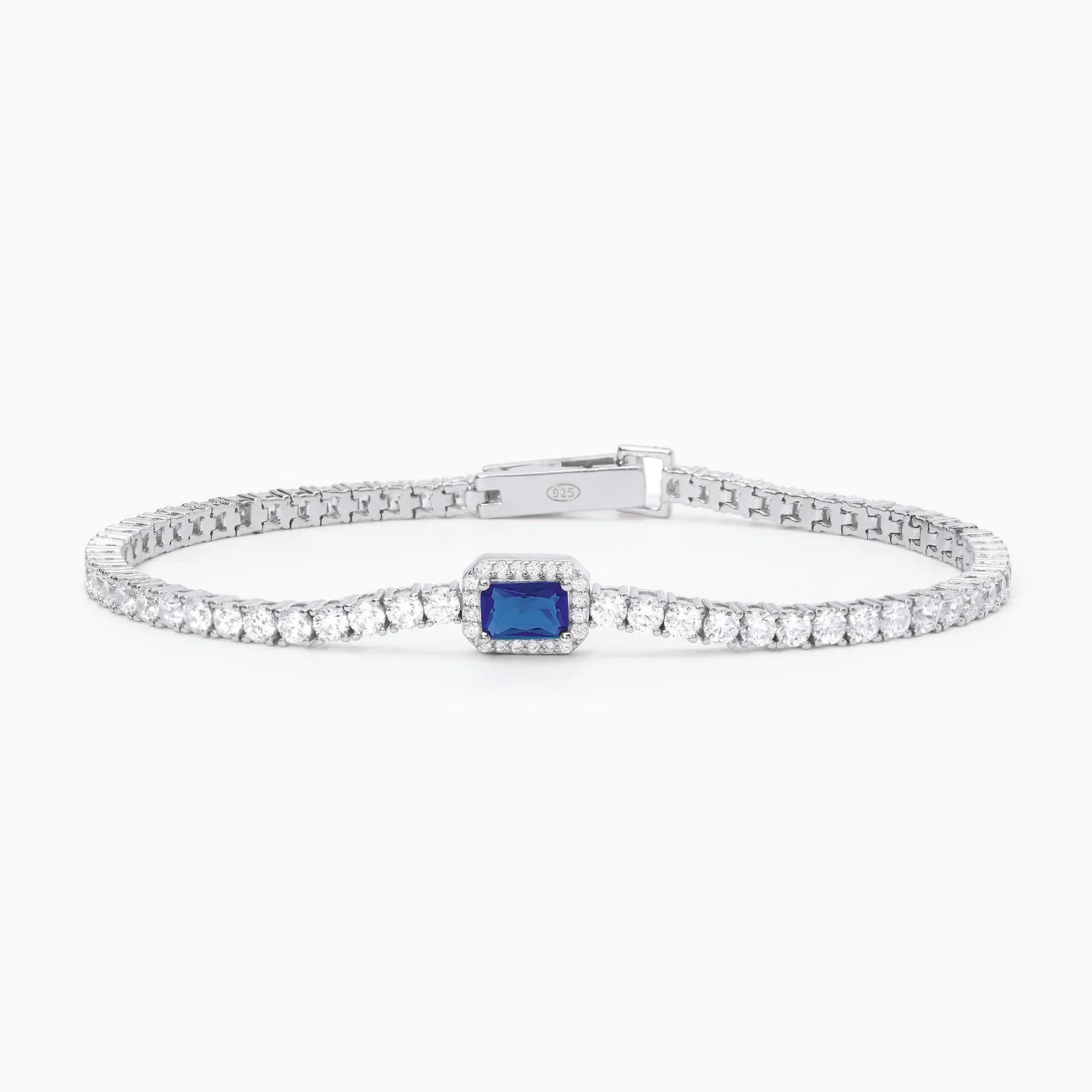 bracciale_tennis_con_zaff_0.webp Outlet Bracciale Tennis Con Zaffiro Gioielli | 533740-M Donna Gioielli Moda Donna