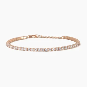 Fashion Bracciale Tennis Con Zirconi Oro Rosa Gioielli | 533286 Donna Gioielli Moda Donna | Idee Regalo