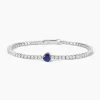 Discount Bracciale Tennis Cuore Zaffiro Gioielli | 533441-S Donna Gioielli Moda Donna