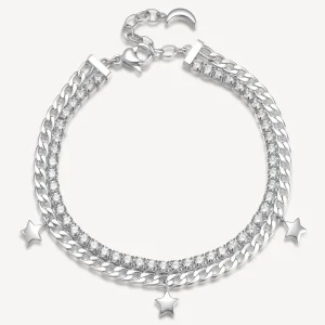 Fashion Bracciale Tennis Donna Gioielli Desideri | BEI049 Donna Gioielli Moda Donna
