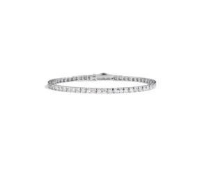 Discount Bracciale Tennis In Oro Bianco E Diamanti Gioielli |  T39SE886/D-19 Donna Gioielli Donna | Gioielli Uomo