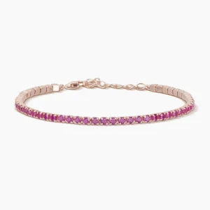 Best Bracciale Tennis Oro Rosa Con Rubini Gioielli | 533327 Donna Gioielli Moda Donna | Idee Regalo