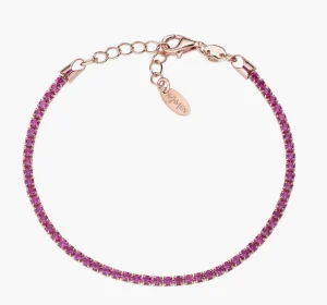 Hot Bracciale Tennis Rosè Zirconi Fucsia Gioielli | BTRFU16 Donna Gioielli Moda Donna