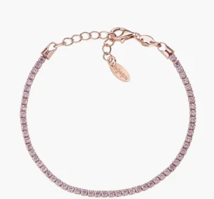 Sale Bracciale Tennis Rosè Zirconi Rosa Gioielli |  BTRRO16 Donna Gioielli Moda Donna