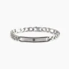 Outlet Bracciale Uomo Acciaio Con Zirconi Neri Gioielli | 232287 Uomo Gioielli Moda Uomo | Idee Regalo