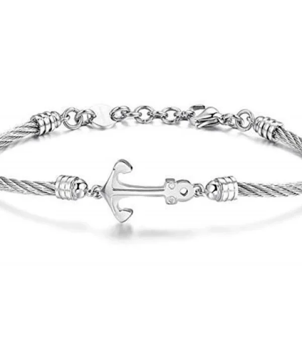 Clearance Bracciale Uomo Con Ancora Gioielli Horizon | BH023 Uomo Gioielli Moda Uomo