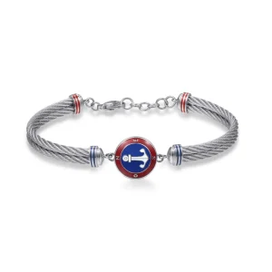 Sale Bracciale Uomo Con Ancora Gioielli Horizon | BHO11 Uomo Gioielli Moda Uomo