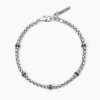 Discount Bracciale Uomo Con Inserti Neri Gioielli | 533626 Uomo Gioielli Moda Uomo | Idee Regalo