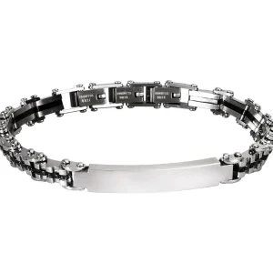 Outlet Bracciale Uomo Con Piastrina Gioielli Type | 231310 Uomo Gioielli Moda Uomo