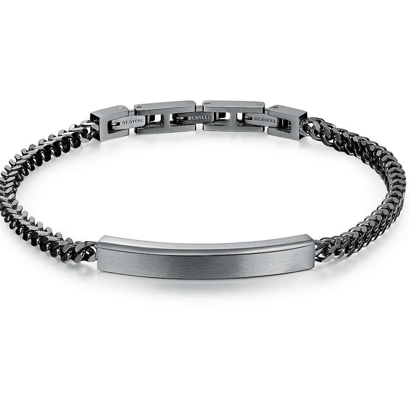 bracciale_uomo_con_piastr_0-4.webp Sale Bracciale Uomo Con Piastrina Gioielli Ink | BIK13 Uomo Gioielli Moda Uomo