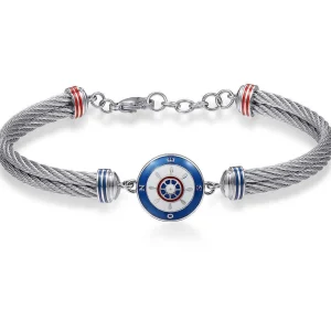 Outlet Bracciale Uomo Con Timone Gioielli Horizon   | BHO18 Uomo Gioielli Moda Uomo