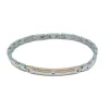 Hot Bracciale Uomo In Acciaio Con Piastrina Gioielli Hi-Teck | EHB206 Uomo Gioielli Moda Uomo