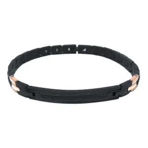 Outlet Bracciale Uomo In Acciaio Gioielli Hi-Teck   | EHB200 Uomo Gioielli Moda Uomo