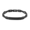 Fashion Bracciale Uomo In Acciaio Nero Gioielli Strong | BRG12 Uomo Gioielli Moda Uomo