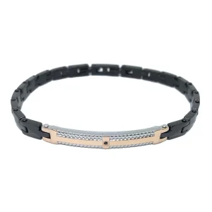 Fashion Bracciale Uomo In Acciaio Gioielli Hi-Teck | EHB207 Uomo Gioielli Moda Uomo