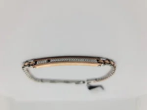 Outlet Bracciale Uomo In Acciaio Con Piastrina Gioielli Hi-Teck | UHB002 Uomo Gioielli Moda Uomo
