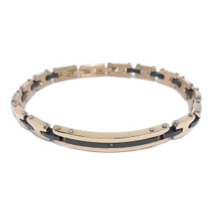 Outlet Bracciale Uomo In Acciaio Con Piastrina Gioielli Hi-Teck | EHB213 Uomo Gioielli Moda Uomo