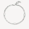 Online Bracciale Uomo In Acciaio Lucido E Satinato A Catena Logan | BOA14 Uomo Gioielli Moda Uomo | Idee Regalo