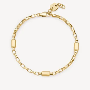 Sale Bracciale Uomo In Acciaio Dorato A Catena Logan | BOA15 Uomo Gioielli Moda Uomo | Idee Regalo