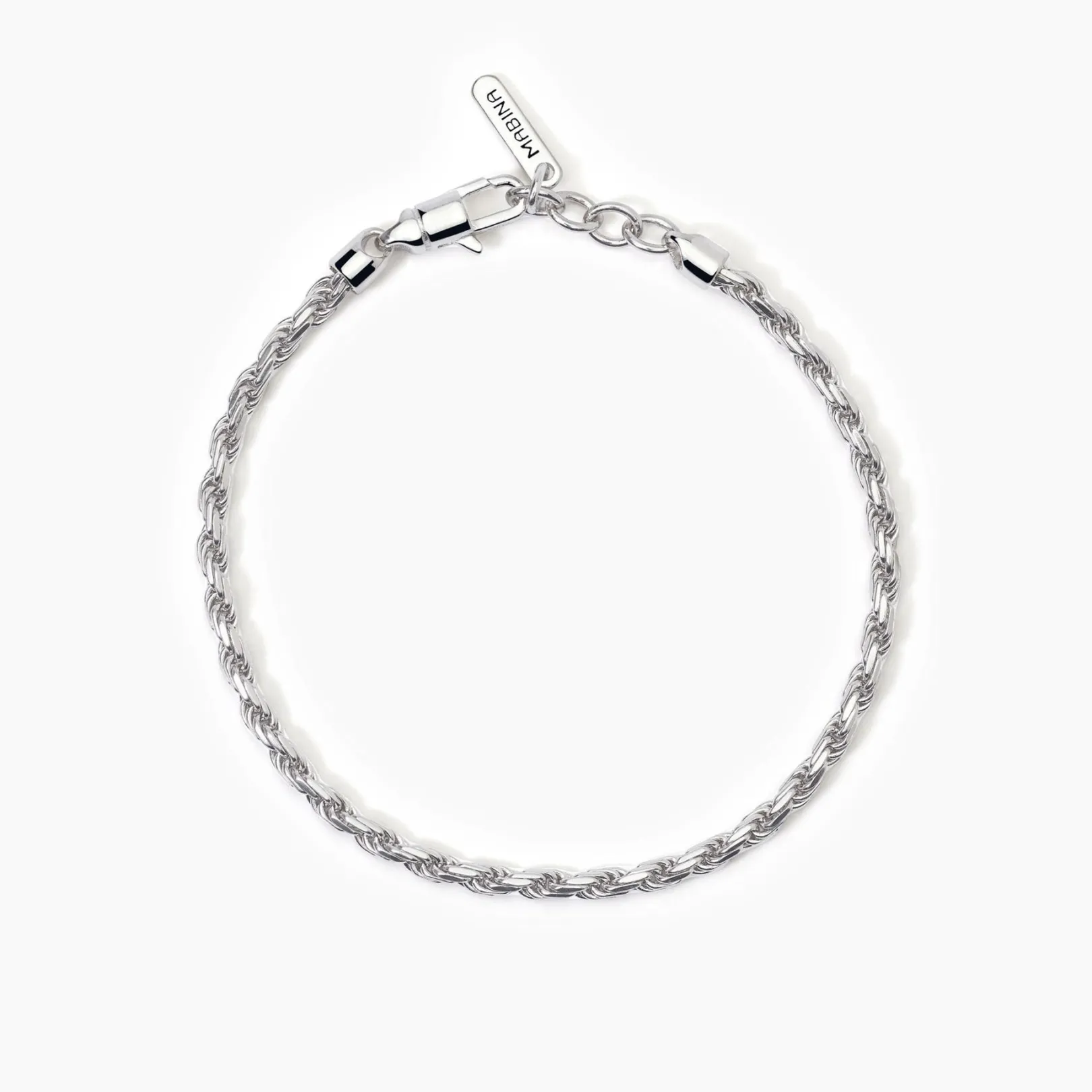 bracciale_uomo_in_argento_0-27.webp Hot Bracciale Uomo In Argento Con Catena Corda Gioielli | 533800 Uomo Gioielli Moda Uomo