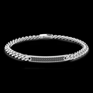 New Bracciale Uomo In Argento Gioielli | ESB278-N Uomo Gioielli Moda Uomo