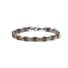 Outlet Bracciale Uomo Occhio Di Tigre E Barilotti Argento Mariacristinasterling | G4548 Uomo Gioielli Moda Uomo