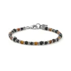 Best Bracciale Uomo Snake Classic Style Argento E Mix Pietre Naturali Mariacristinasterling |  G2879/19 Uomo Gioielli Moda Uomo