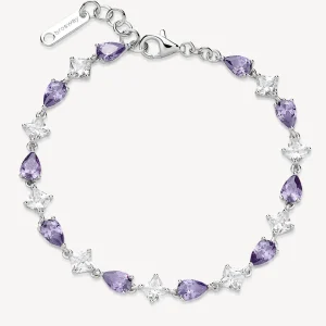 Best Bracciale Zirconi Bianchi E Magic Purple Gioielli Brosway Fancy | FMP113 Donna Gioielli Moda Donna
