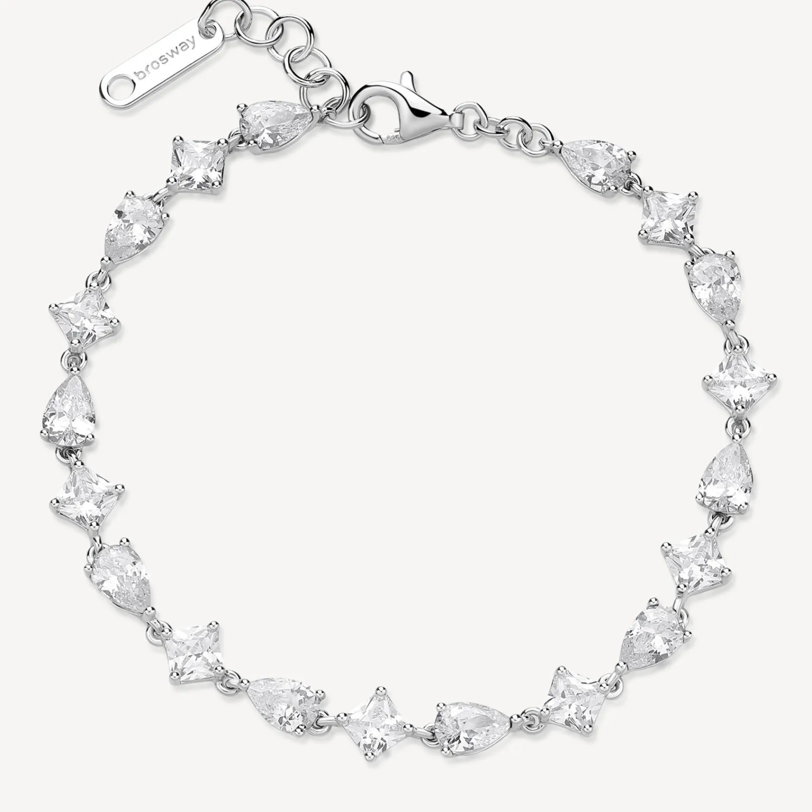 bracciale_zirconi_infinit_0.webp Outlet Bracciale Zirconi Infinite White Gioielli Brosway Fancy | FIW115 Donna Gioielli Moda Donna